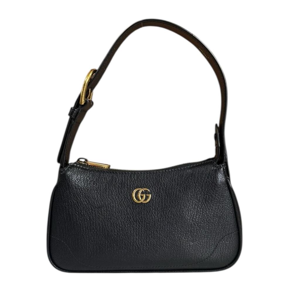 Gucci Mini Aphrodite Tote Bag in Black Leather NWT